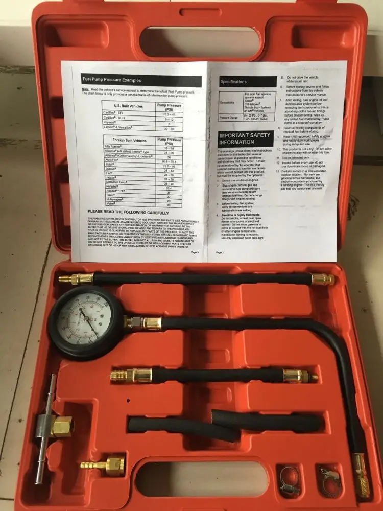 

TU-113 Universal Fuel-pressure Indicator Fuel Injection Pump Pressure Test Kit