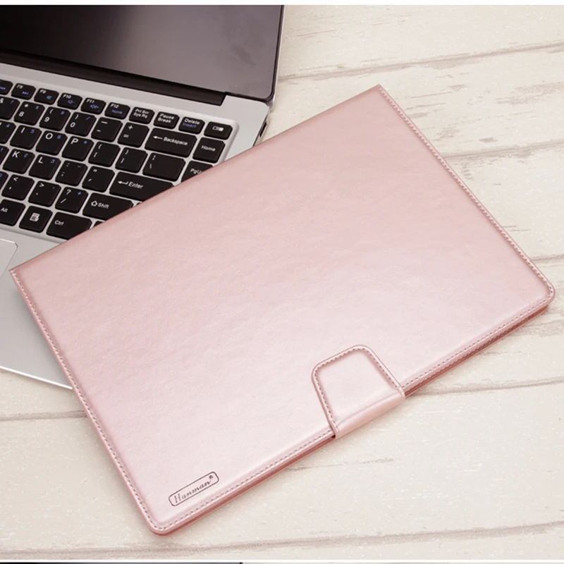 10pcs Hanman Mill Sheepskin Leather Case for Apple iPad 10.2 Business Holder stand with Wallet Card Slot Case Cover