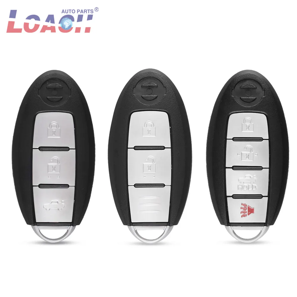 

2 3 4 Buttons Replacement Smart Key Shell With Small Insert Key Blade for Nissan Sunny MAXIMA ALTIMA Murano Versa