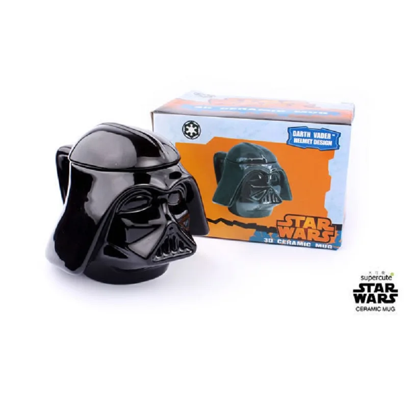 ULKNN Star Wars кружка Дарт Вейдер воин Белый 3D чашка для напитков с Ложка Крышка