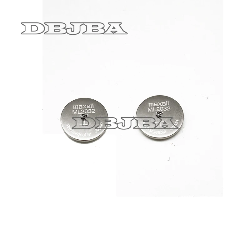 

2PCS/LOT New Original battery For Maxell ML2032 3V Rechargeable lithium battery button cell button batteries (ML2032)