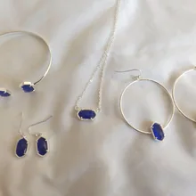 Маленькие милые опаловые 5 цветов геометрические филигранные овальные серьги-гвоздики