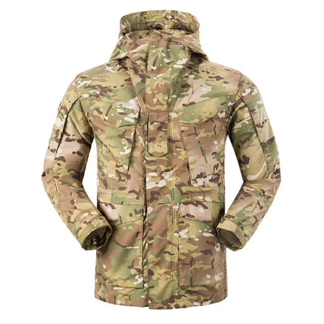 Тактическая куртка Для мужчин M65 пальто Мужская парка зимняя ветровка одежда милитари армии США поле боя куртка мужской Костюмы - Цвет: CP