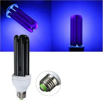 

E27 15W 20W 30W 40W Straight Shape UV Ultraviolet Purple Fluorescent Blacklight CFL Light Bulb Lamp AC220v