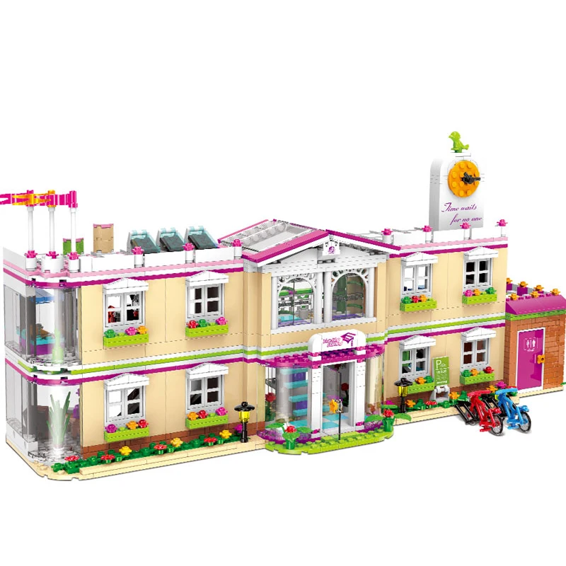 

XB12001 1750Pcs City Girl Series Building Blocks The Happy Teaching Building Set Building Blocks Bricks Toys For Kids As Gifts