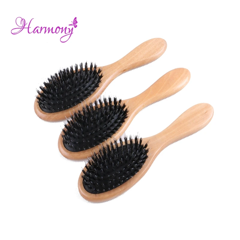 5pcs/lot Natural Varnish Wooden handle Boar Bristle Hair Brush, Hair Extensions Brush for Human Hair Extension 5pcs/lot Natural Varnish Wooden handle Boar Bristle Hair Brush, Hair Extensions Brush for Human Hair Extension