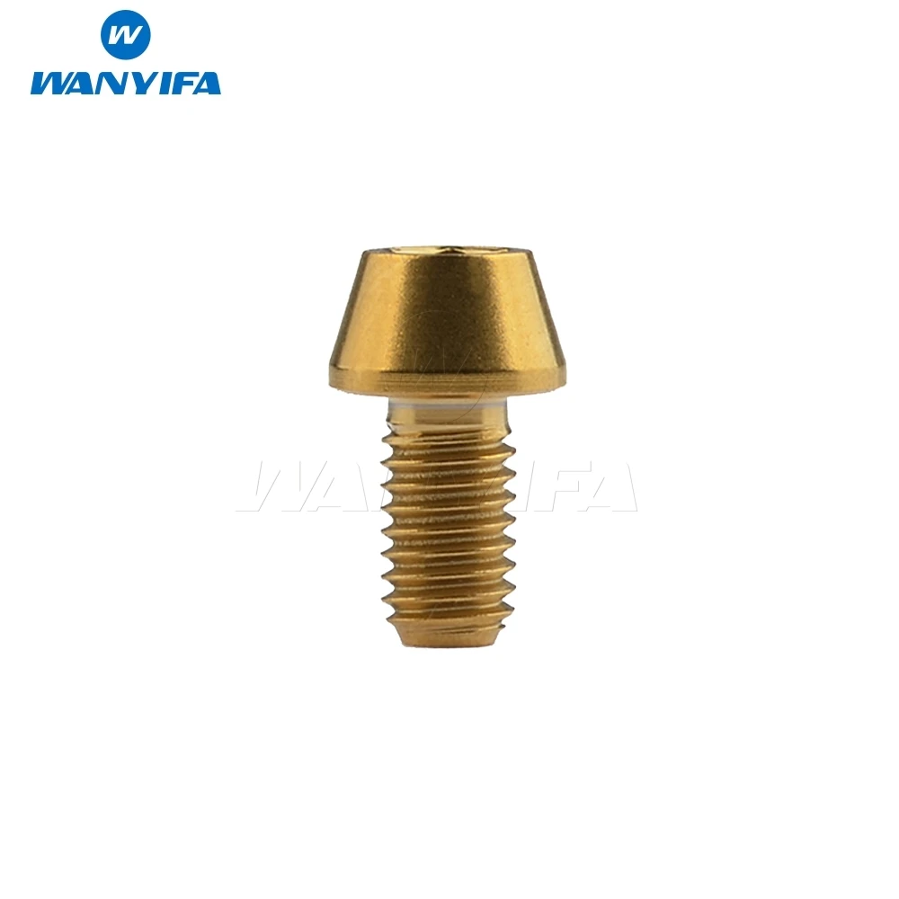 Титановый болт Wanyifa M5 x 9 16 18 20 25 30 35 40 45 50 55 60 мм шестигранный ключ коническая