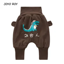Joyo roy/весенние вельветовые брюки для маленьких девочек, штаны с рисунком для мальчиков, хлопковые штаны с эластичной резинкой на талии для девочек, модные детские штаны