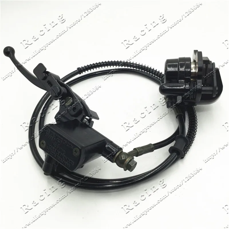 Ceny ATV tylny hamulec dźwignia zgromadzenie dla 50 70 90 110 125 150cc Quad cylinder główny zacisk chiński lewy uchwyty do kierownicy uchwyty