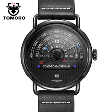 TOMORO D’origine 2017 Plus Créative Tactique Unique Heure de Lecture Design Reloj Hombre Hommes Montres Casual Male Horloge À Quartz Montre