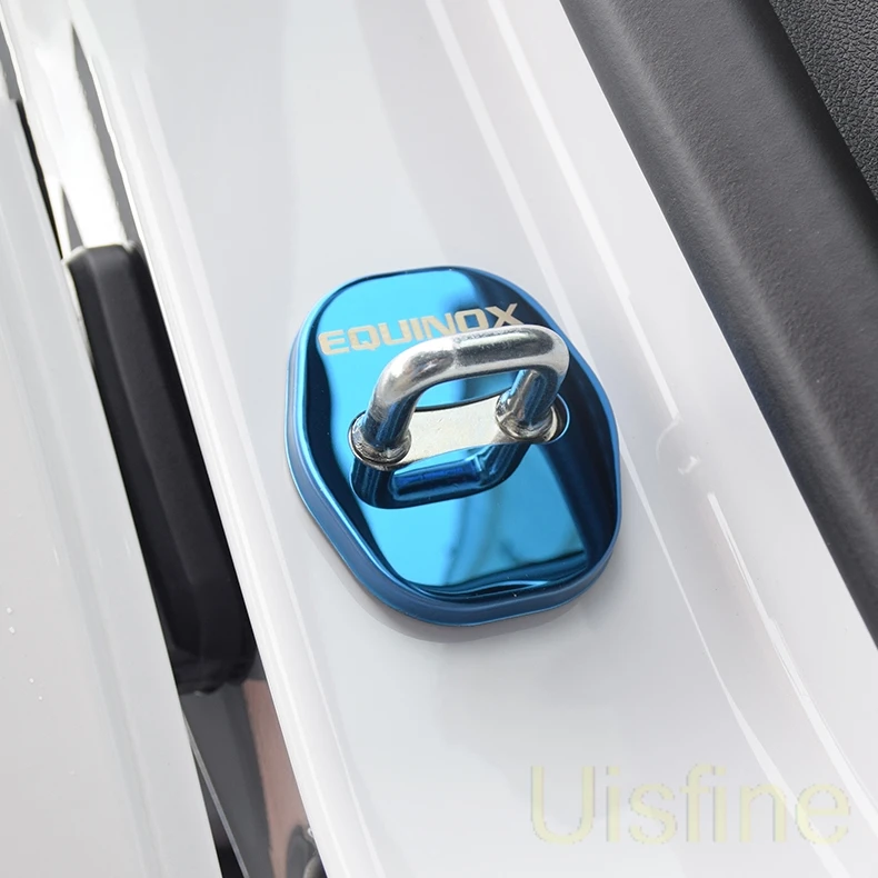 Крышка замка двери из нержавеющей стали для Chevrolet Equinox 2017 2018 2019 защита от ржавчины