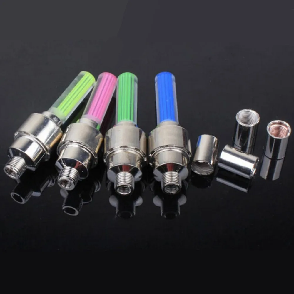 Cheap 1 pcs bike lights with battery mountain road bike bicycle light lights LEDS Tyre Tire Valve Caps Wheel  spokes LED Light BL0162 1