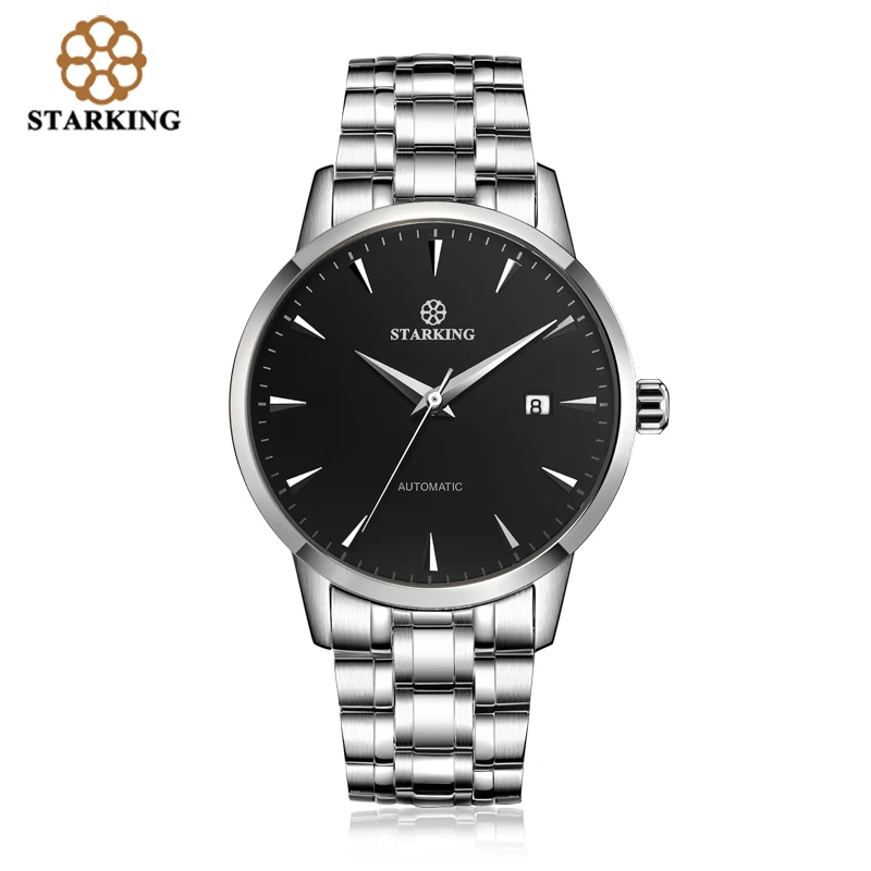 STARKING Watch Men Automatic Self-wind Stainless Steel 5atm Waterproof Business Men Mechanical Wrist Watches reloj hombre AM0184