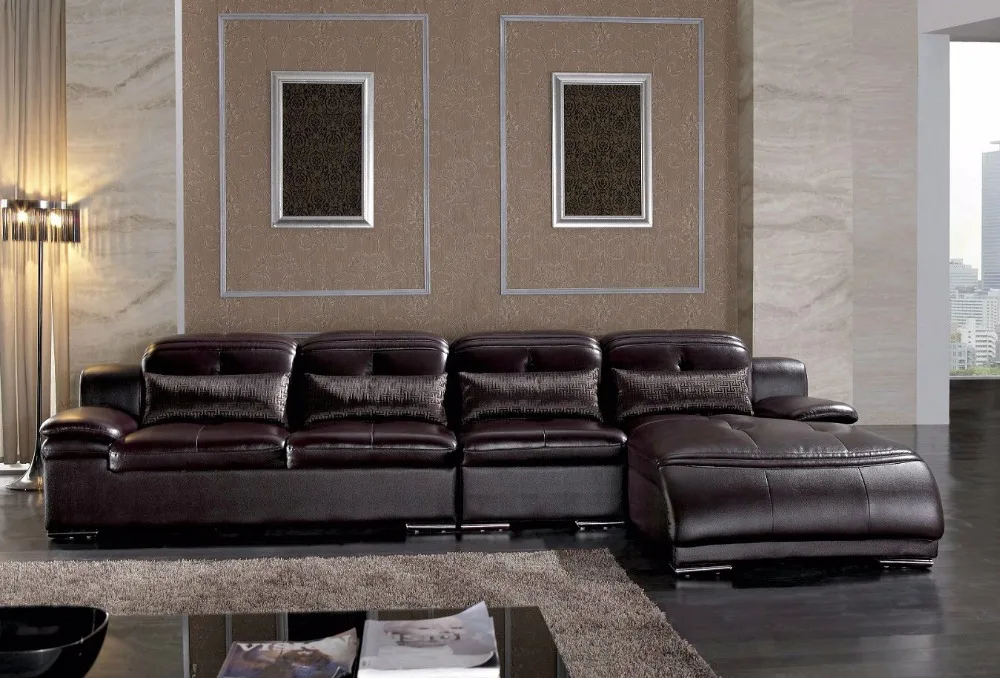 Beanbag Armchair Set Modern Chaise Bean Bag Chair Hot Sale Italian Style Leather Corner Sofas For