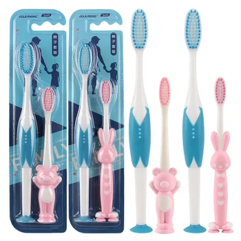 

2pcs bamboo charcoal toothbrush portable soft bristle toothbrush Eco Friendly brush oral cleaning care tools household supplies