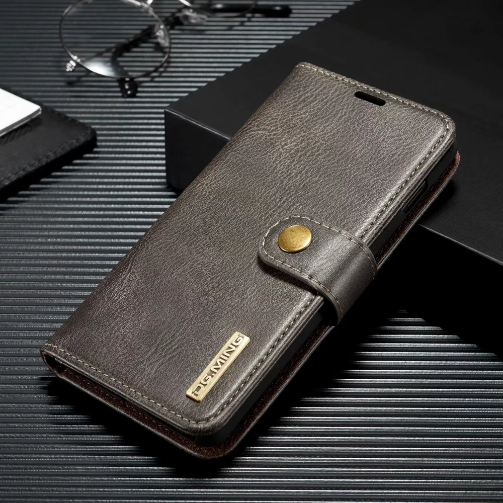 Роскошный чехол на магните Fundas для Samsung Galaxy S10 S9 S8 S10e S7 Edge Note 8 9 чехол A7 A8 A9 плюс из натуральной кожи с откидной крышкой