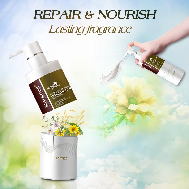 Murah Keratin Perawatan Rambut Minyak Argan Shampoo Conditioner Set Rambut Masker Perawatan Kulit Kepala Karseell Memelihara Perbaikan Rambut Kering Karseell 500mlx2