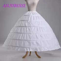 ANJURUISI 6 обруч Нижняя юбка для бального платья свадебное платье 2018 110 см диаметр нижнее белье Свадебная кринолиновая аксессуары