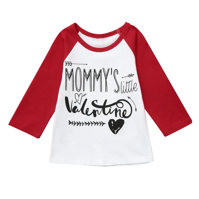 Summer Spring Kids Boys T Shirt Toddler Baby Boys Girls Valentine's Day