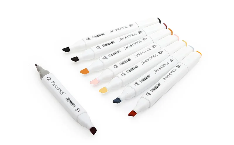 Kaufen Touchfive 30 40 60 80 168 Farben stift Art Marker Set Dual Kopf Skizze Marker Aquarell pinsel Stift Für Zeichnung Animation Manga