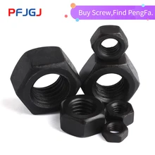 Peng Fa M2 M2.5 M3 M4 M5 M6 M8 M10 M12 M14 M16-M56 Black Grade 8.8 Carbon Steel Hex Nut Hexagon Nuts GB6170 metric thread din934 m2 m2 5 m3 m4 m5 m6 m8 m10 m12 black grade 8 8 carbon steel hex nut hexagon nut screw nut a2 brand new
