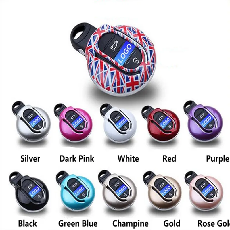 

2018 New Colorful Car key ring Auto key cover shell for BMW Mini Clubman Countryman JCW Cooper Paceman Coupe Cabrio Key