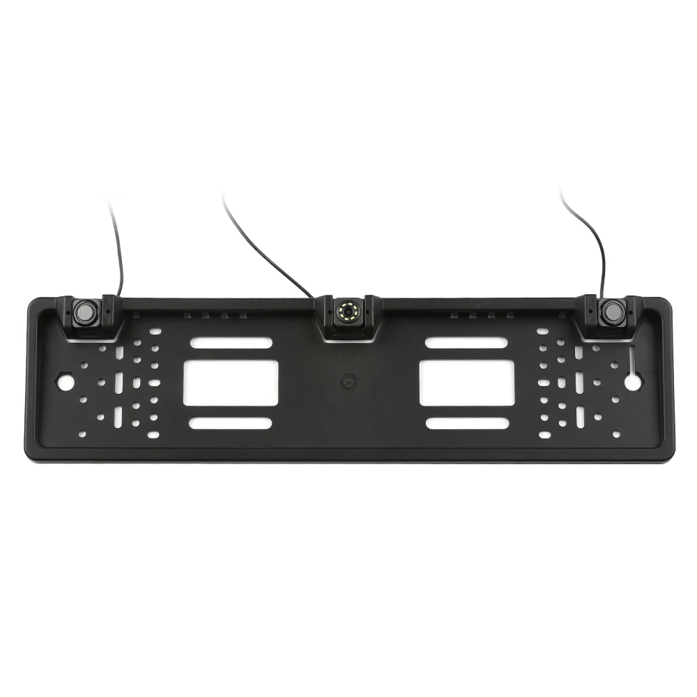 Европейская Рамка номерного знака резервная камера 8 светодиодный 12 камера заднего вида со светодиодной подсветкой IP68 С реверсивной радарной системой датчик парковки