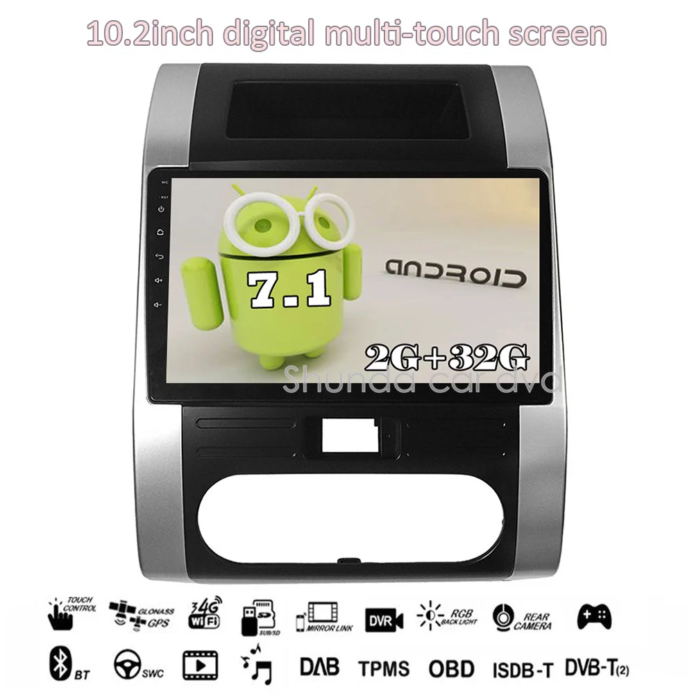 SHUNDA HD Android 7 1 T3 для Nissan X TRAIL II 2007 2012 Dongfeng MX6 dvd плеер с 3g 4 г WI FI gps Радио BT МЖК