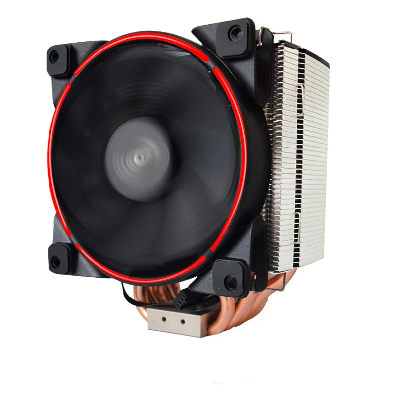 Pccooler GI-H58UB 5 Heatpipe кулер для процессора 12 см светодиодный вентилятор для Intel 2011 1156 AMD радиатор охлаждения процессора 120 мм тихий вентилятор для ПК