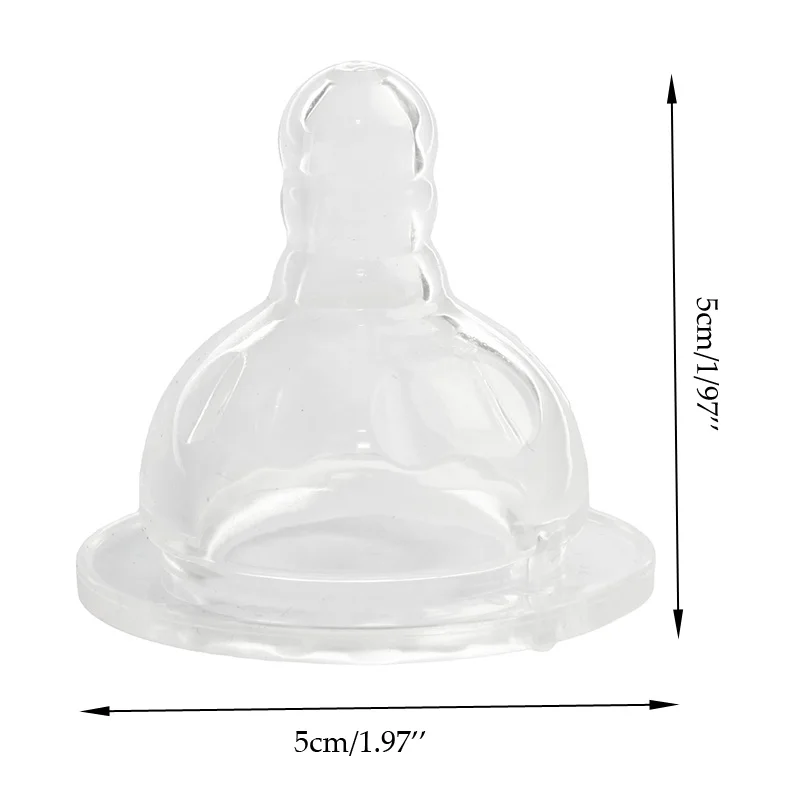 

Baby Wide Neck Silicone Baby Infant Soft Teats Bottles Flow Cross Hole Nipples