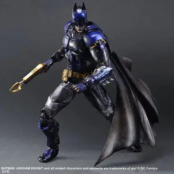 

Batman Action Figure Playarts Kai Anime Toy Movie Bat man Arkham Blue Ver.Play Arts Kai 270mm Collection Model