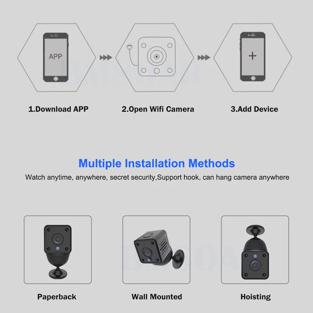 Ip-камера безопасности 1080P с питанием от аккумулятора 140 градусов, с функцией ночного видения, двухстороннее аудио, 2 МП, беспроводная, Wi-Fi, мини-камера Tuya Smart Life