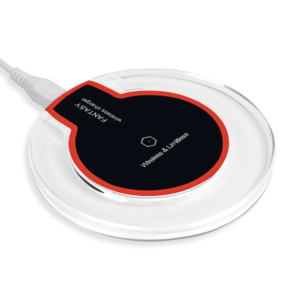 Hot Sale 5W Qi Universal Wireless Charger Adapter Receiver For iPhone Android Type C - Тип штекера: Black Red