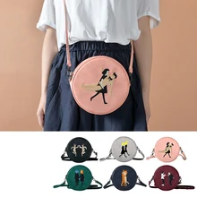 KIITOS LIFE Kiss Me маленькая круглая кожаная сумка на плечо в стиле ретро