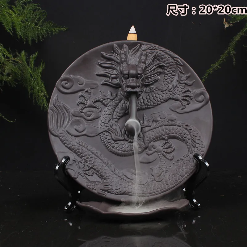 

Decoracion Hogar Free Shipping Ceramic Incense Burner Furnishing Articles Panlong Aroma Stove Handicraft Factory Direct Sale