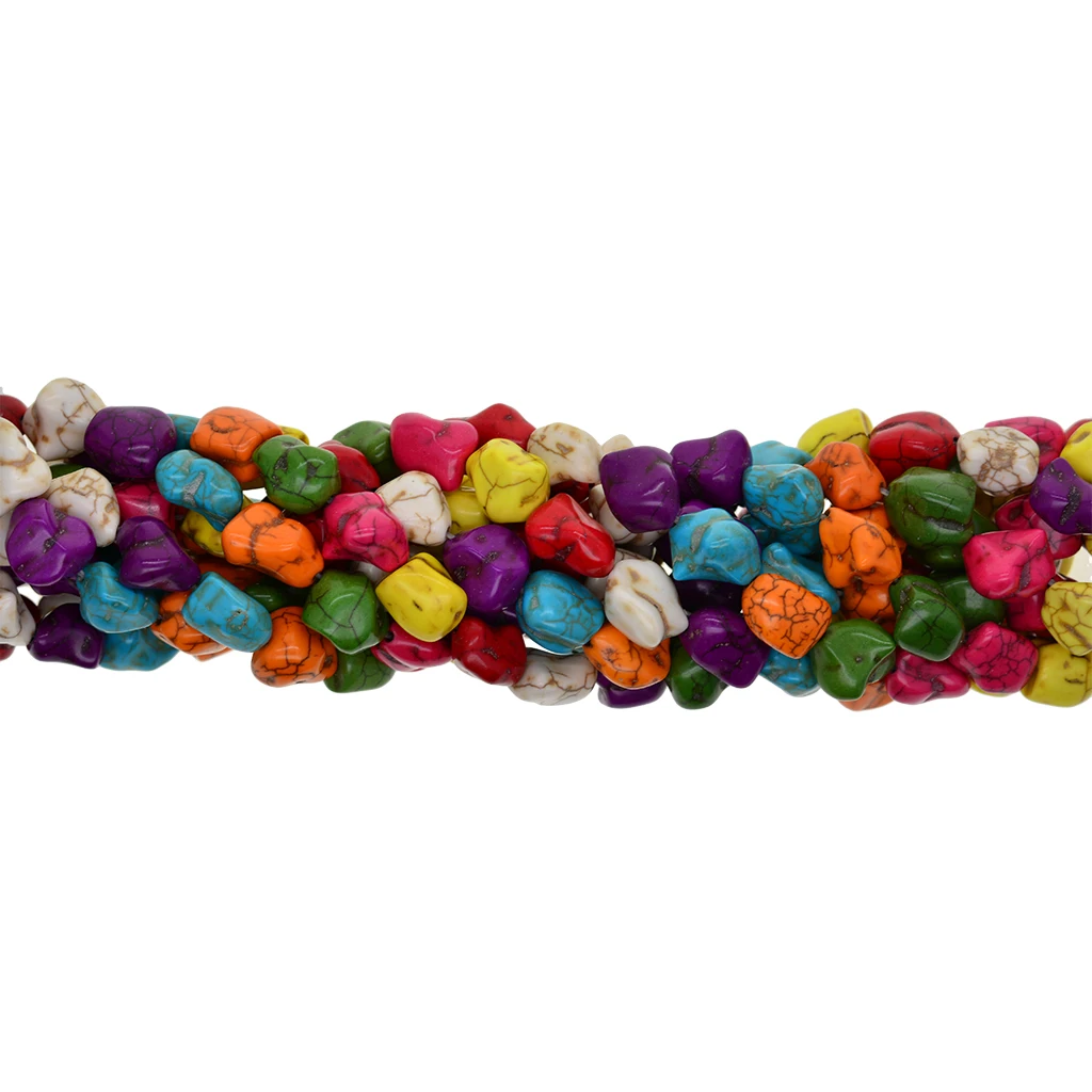 Colorful Tube / Nuggets / Turtle / Cross Natural Stone Beads Charm For Jewelry Making Loose Spacer Beads DIY Necklaces Bracelets