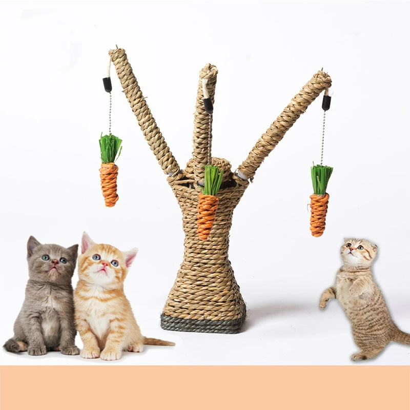 Новые Pet Cat ловить Елочная игрушка Экологичные игрушечная кошка царапин