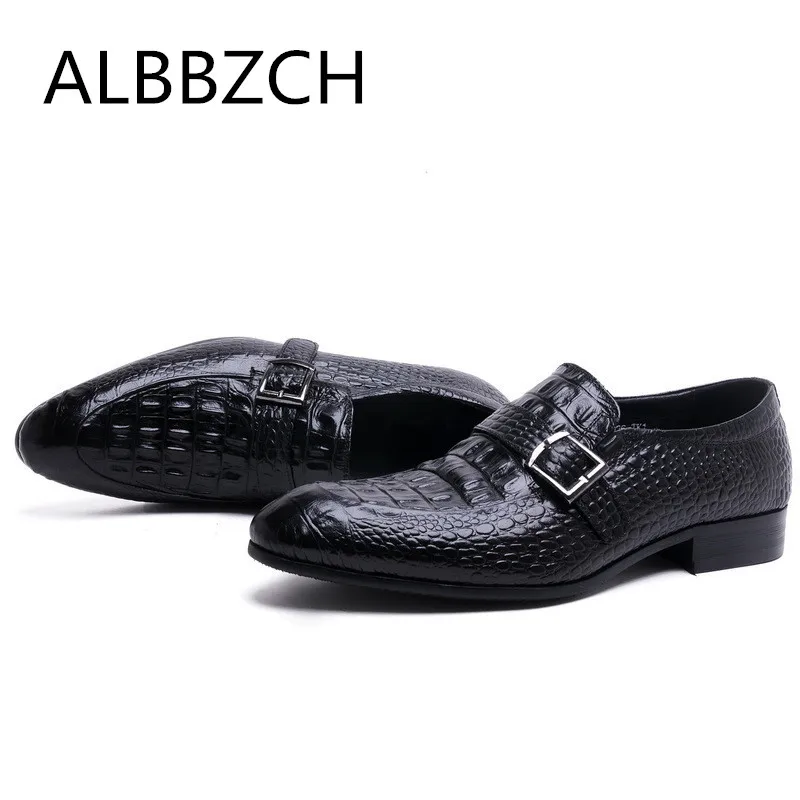 Nuevo Boda 44 Ocio De Hombre Vestido Hebilla Tamaño Fiesta Hombres Zapatos Vaca 37 Relieve Punta 2 Cuero En Deslizamiento 41 La 1 rrq76H