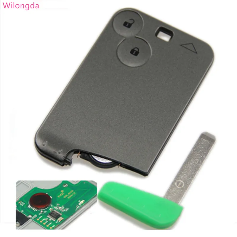 

Wilongda Auto 2 Button Remote Card Smart Car Key 433MHz pcf7926 pcf7947 For Renault Laguna /Velsatis/ Espace key