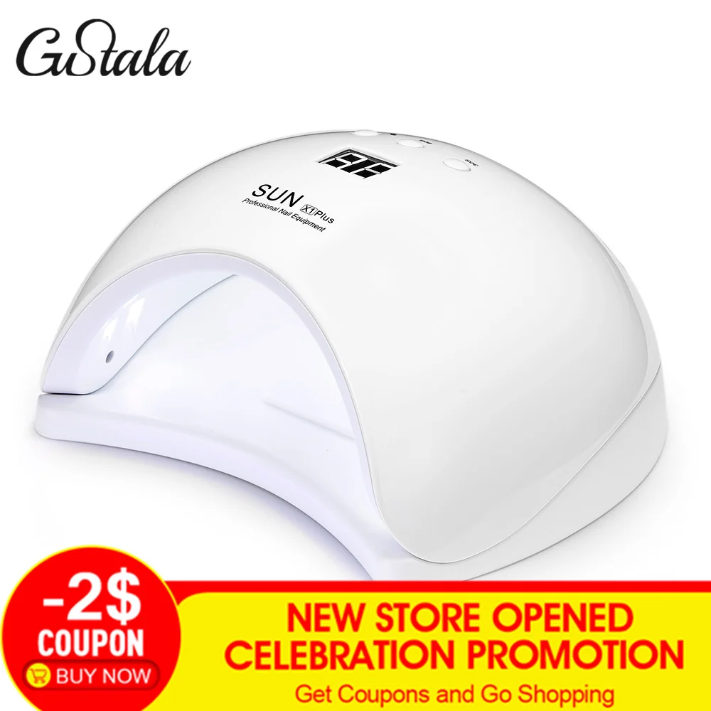 Gustala Sun X1 Plus Сушилка для ногтей 48 Вт УФ светодиодная лампа маникюра отверждения