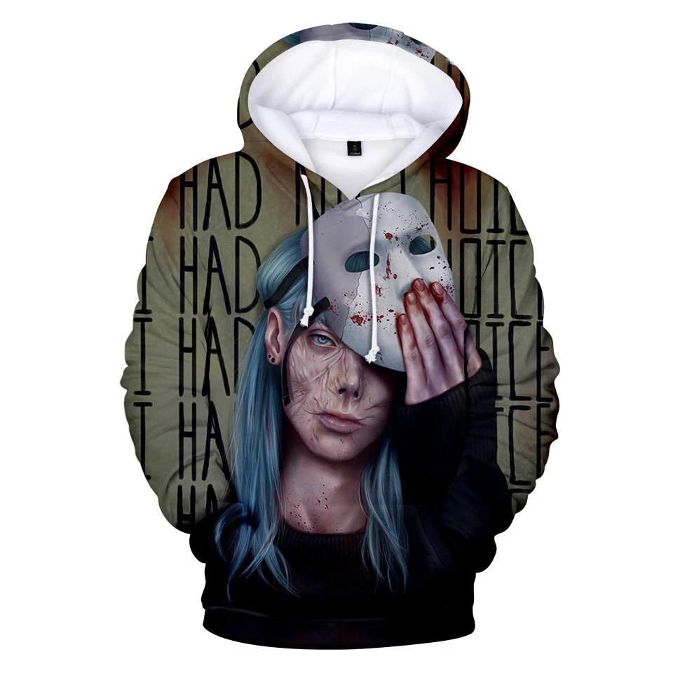 Women Men Sally Face Hoodie Cosplay Sally Face Hoodies 3D Cool Tops  Hooded Sweatshirt Pullover Coats For Boys Girls5