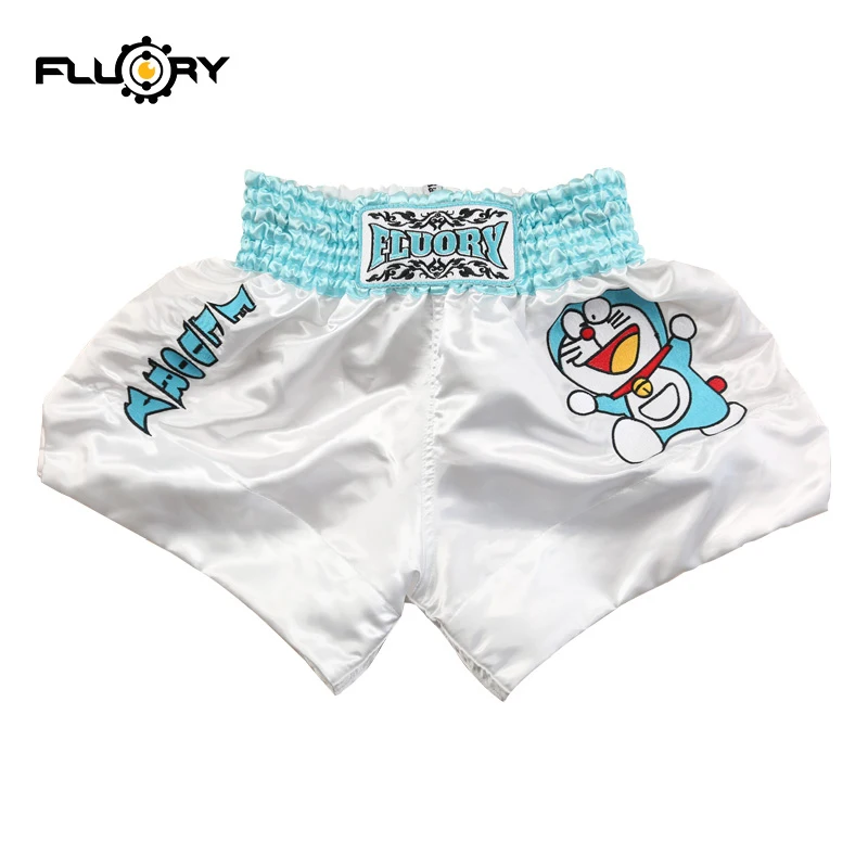 Новинка 2019 года милые детские шорты Fluory Doraemon из тайского фарфора для кикбоксинга