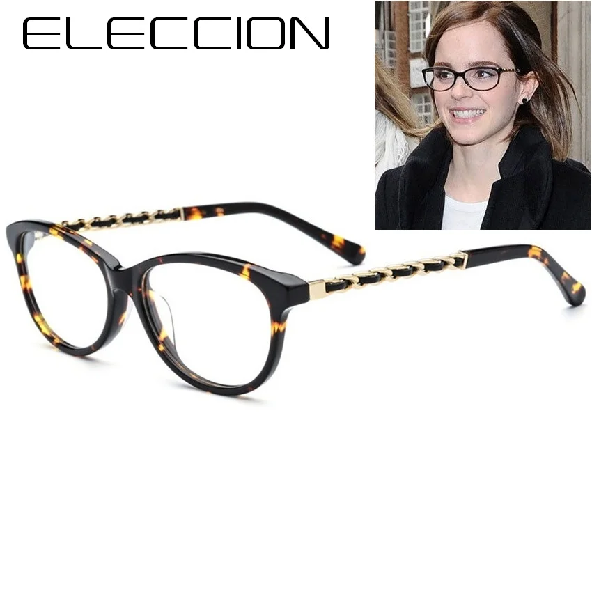 

ELECCION Brand Italian Designer Acetate Cat Eye Glasses Frame Women 2018 Female Vintage Myopia Glass Frames Eyewear High Quality