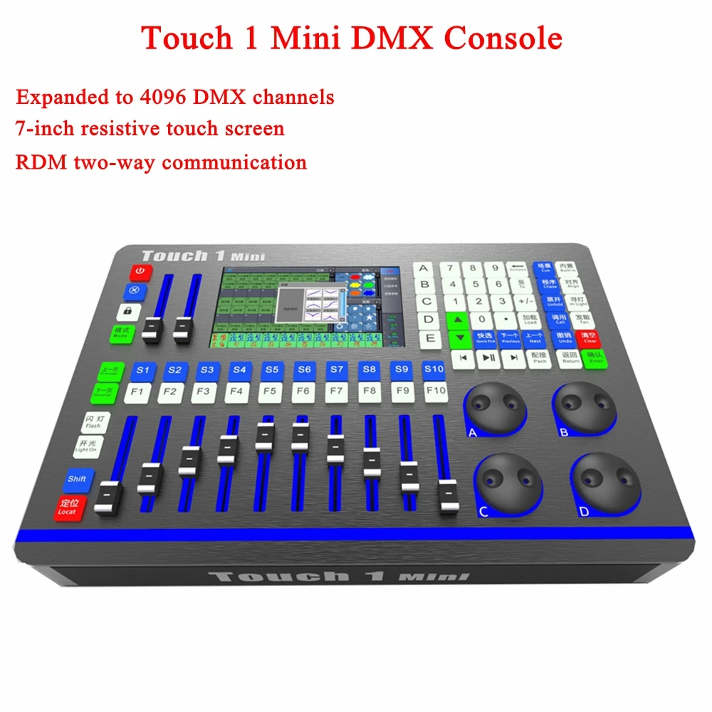 

Stage Lighting Touch 1 MX DMX Controller DJ Equipment DMX512 Console Disco Light For LED Par Moving Head Spotlights DJ Controlle