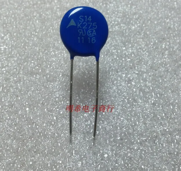

10PCS/LOT S14K275E2 VARISTOR 275V RMS 14MM RADIAL 275 S14K275 387V 6KA DISC 14MM