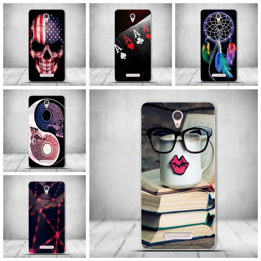 

Luxury Cool Skull TPU Soft Silicon Cover Case For Lenovo A5000 A 5000 Case Phone Case Silicone thin Cartoon Original Back Cover