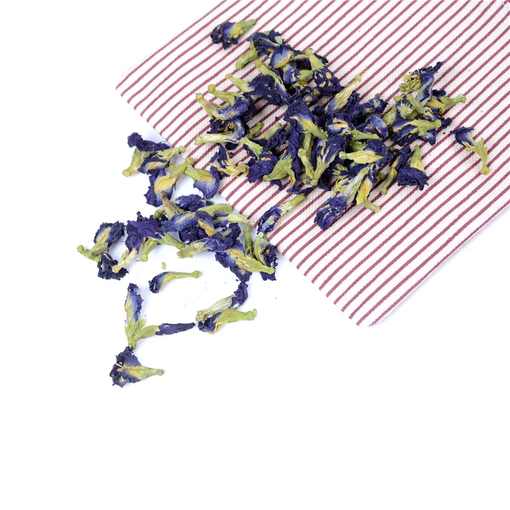100 г/упак. чай Clitoria Terna. Чай в горошек с голубой бабочкой. Сушеный цветок гороха Clitoria kordofan. Таиланд. Игрушка