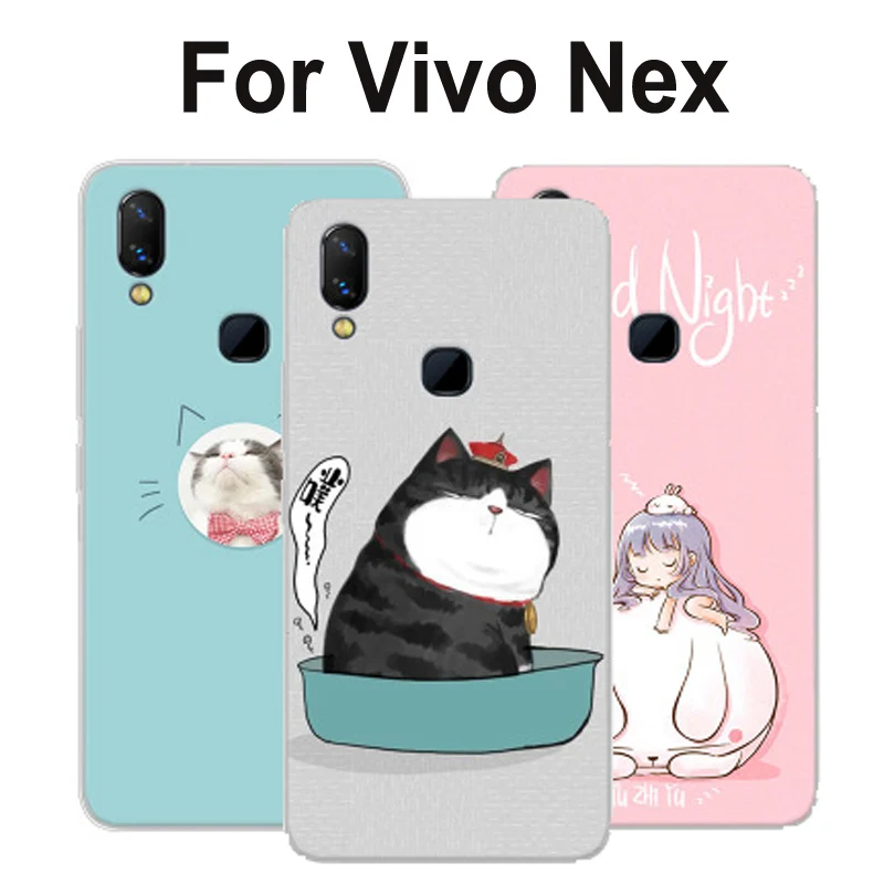 Чехол для телефона Vivo Nex прозрачный чехол с мультяшным рисунком | Бамперы -32960436322