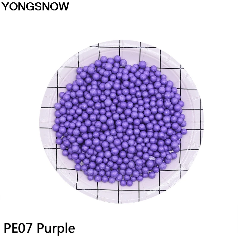 По 8 мм 1/2/5 бутылок разноцветный пенополистирол пены мяч бусины для рукоделия наполнитель для подушки/диван/воздушный шар/игрушка/Подарочная коробка вечерние Декор - Цвет: PE07 PURPLE