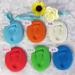 Новорожденный Детские сувениры подарки воздушная сушка мягкая глина отпечаток 100 г Случайный цвет
